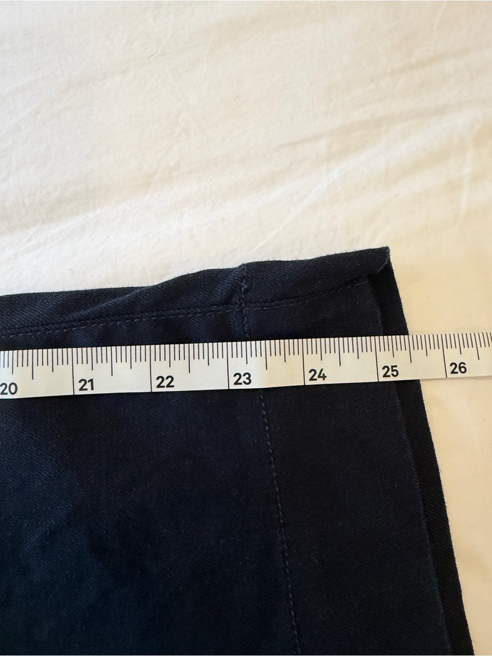 Anthropologie Maeve Dark Navy (almost black) Wide-Leg Cropped Pants Linen Blend - Picture 6 of 12